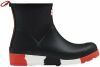 Hunter Regenlaarzen Womens Play Short Stripe Sole Wellington Boots Zwart online kopen