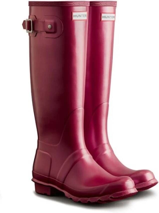 Hunter Origineleebula Tall Wellington laarzen , Rood, Dames