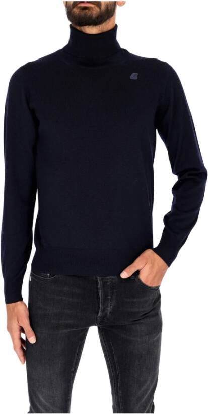 K-way K2113Cw High Neck K Way, Blauw, Heren