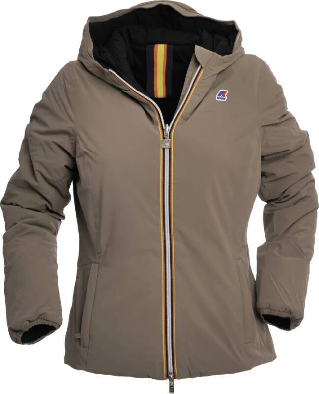 K-way Double Lily Warm Jacket K Way, Beige, Dames