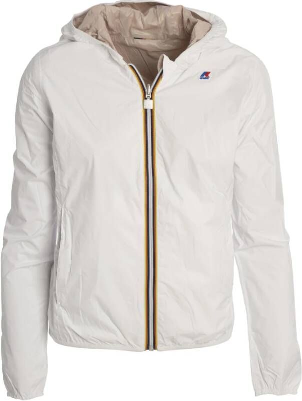 K-way Jakke lilje pluss.2 dobbelt K Way, Wit, Dames