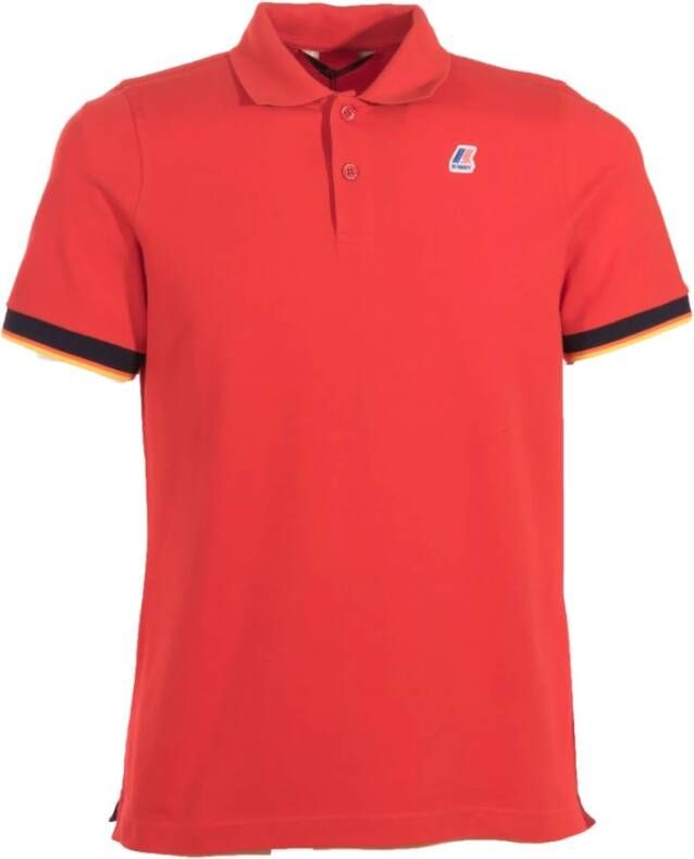 K-way Polo Shirts K Way, Rood, Heren