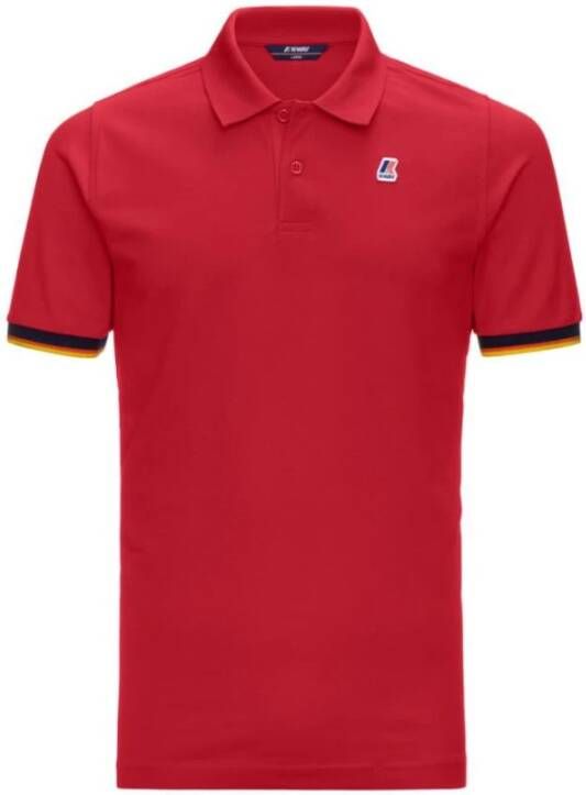 K-way K008J50 Short sleeves polo K Way, Rood, Heren