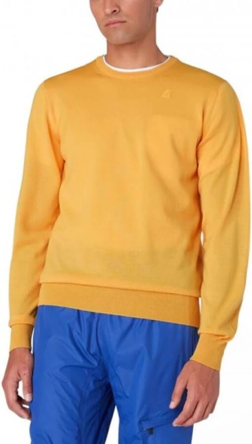 K-way K Way Truien & Vesten Geel Heren