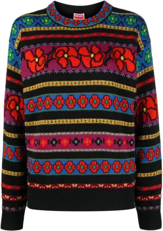 Kenzo Ronde hals gekweek , Rood, Dames