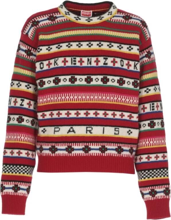 Kenzo Round neck Knitwear , Rood, Dames