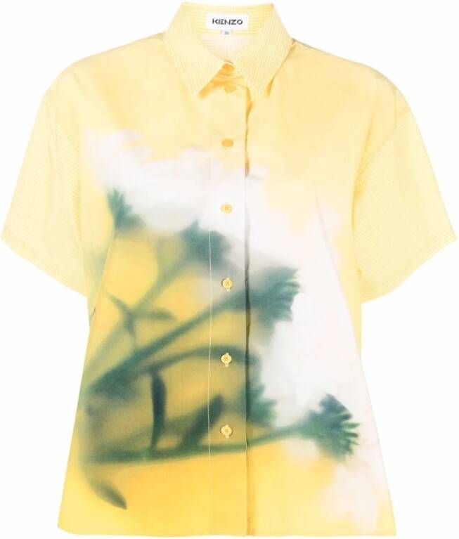 Kenzo Shirts met korte mouwen , Geel, Dames