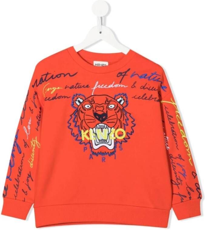 Kenzo Sweatshirts , Oranje, Heren