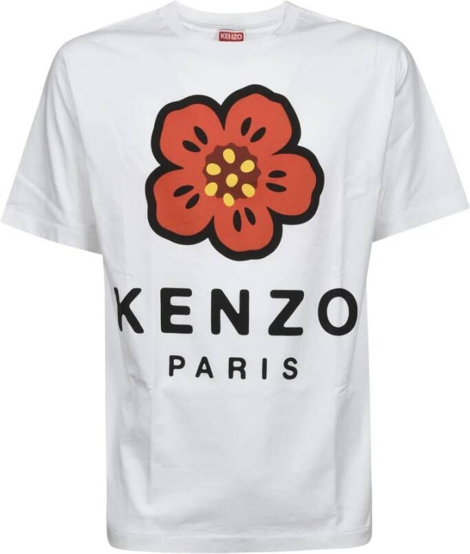 Kenzo Boke Flower cotton T shirt , Wit, Heren