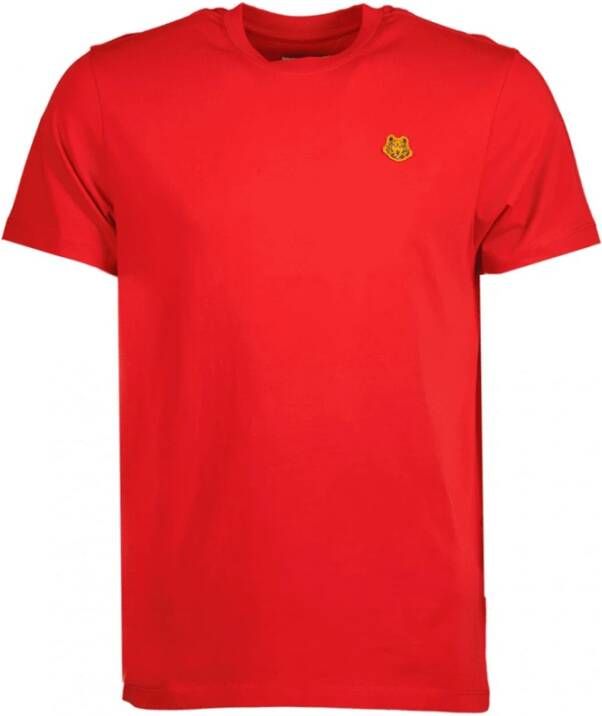 Kenzo Tiger Crest T shirt , Rood, Heren