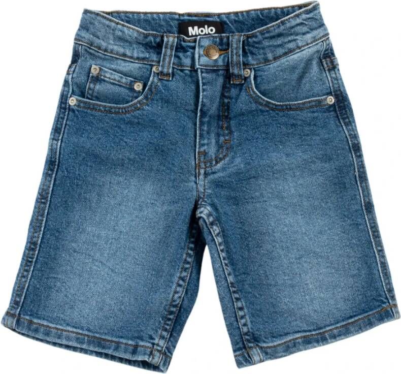 Molo 1S22H114 Shorts denim , Blauw, Heren