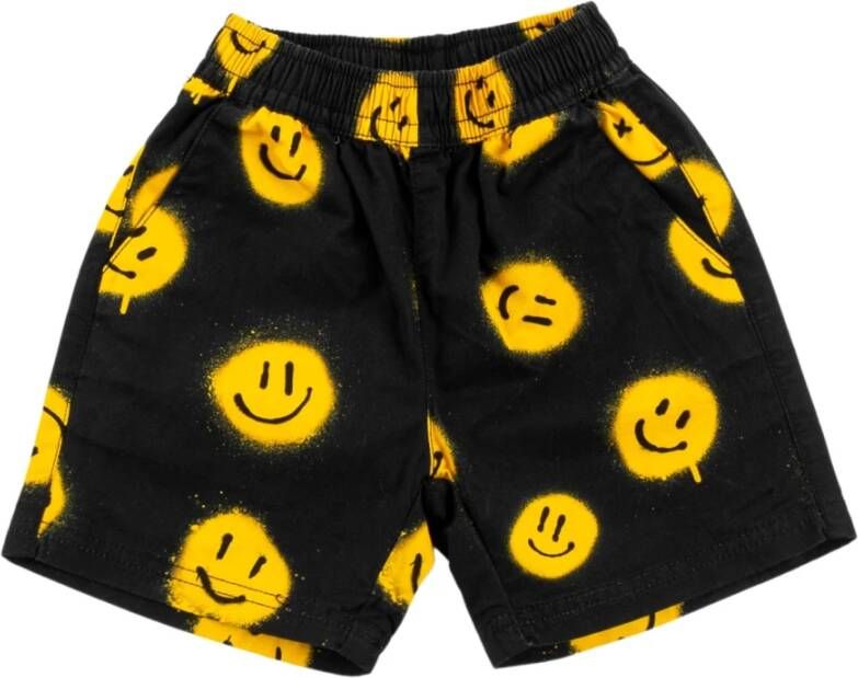 Molo 1S22H115 Fabric Shorts , Zwart, Heren