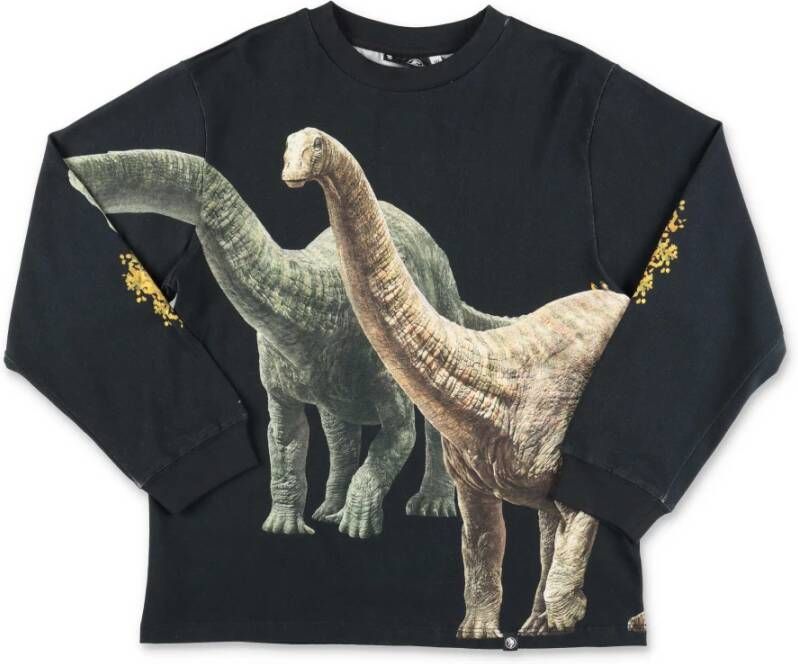 Molo Rube Black Organic Cotton T shirt , Zwart, Heren