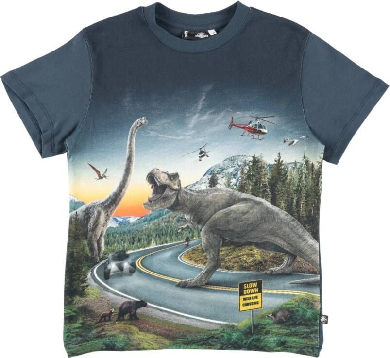 Molo t shirt Roxo stampa , Blauw, Heren