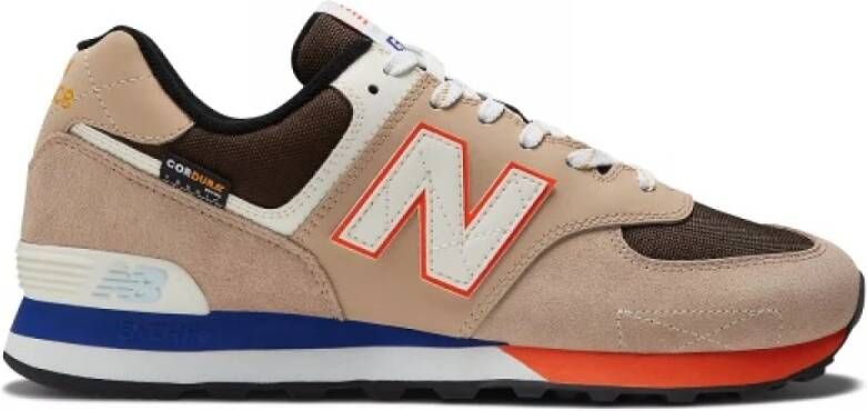 New Balance 574 sneakers zand/blauw/rood/wit