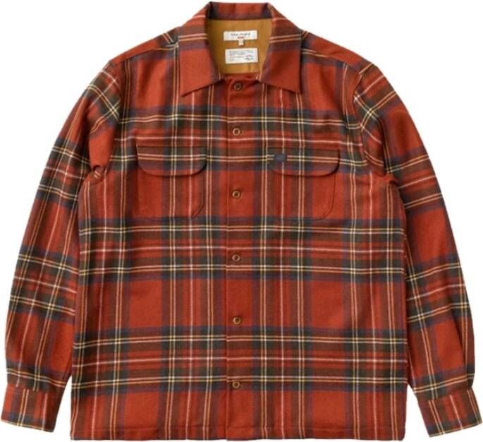 Nudie Jeans Alledaagse t shirts , Rood, Heren