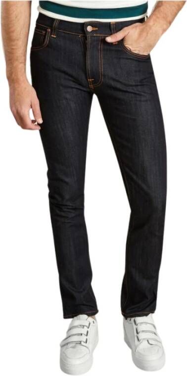 Nudie Jeans Thin Finn slim fit jeans met donkere wassing