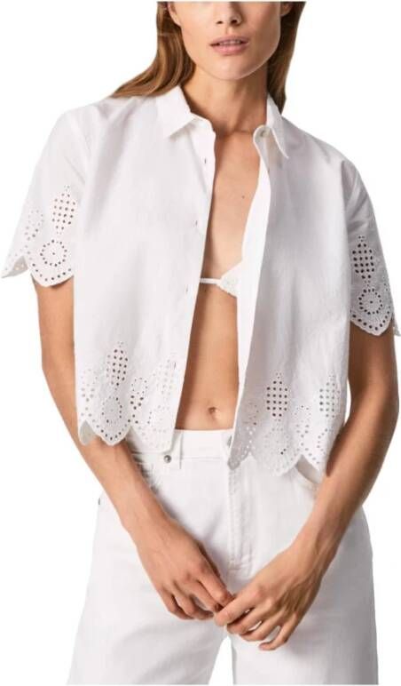 Pepe Jeans Longsleeve shirts Wit Dames