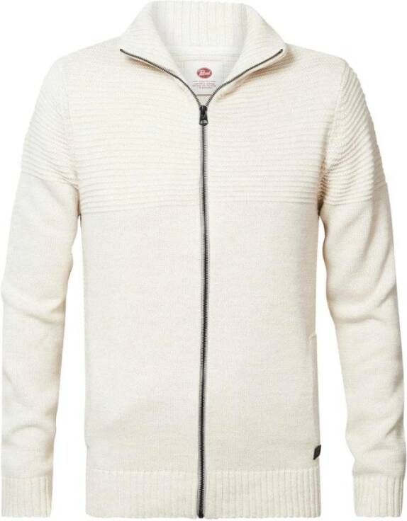 Petrol Truien & Vesten Wit Heren