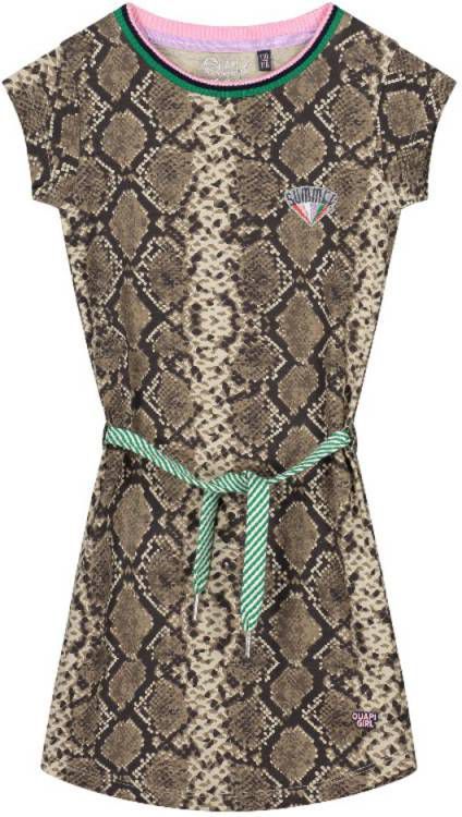 Quapi ! Meisjes Jurk Maat 104 All Over Print Katoen/elasthan