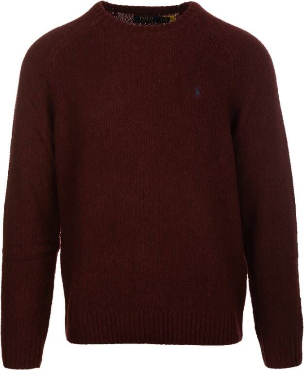 Ralph Lauren Grofgebreide trui in wolblend met logoborduring