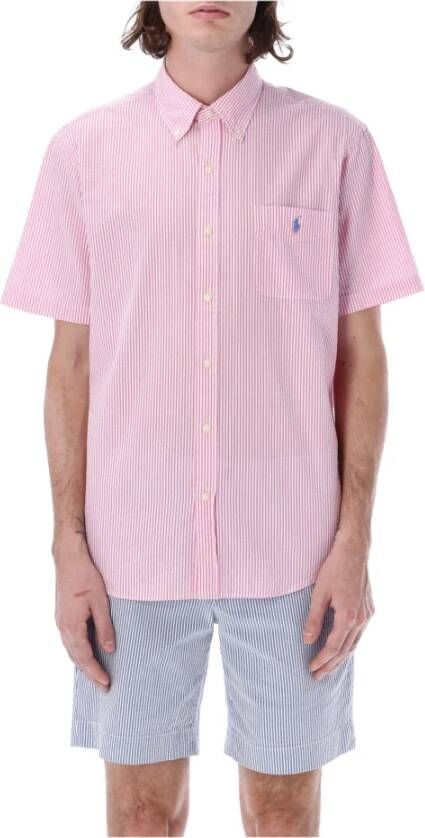 Ralph Lauren Shirt met korte mouwen , Roze, Heren