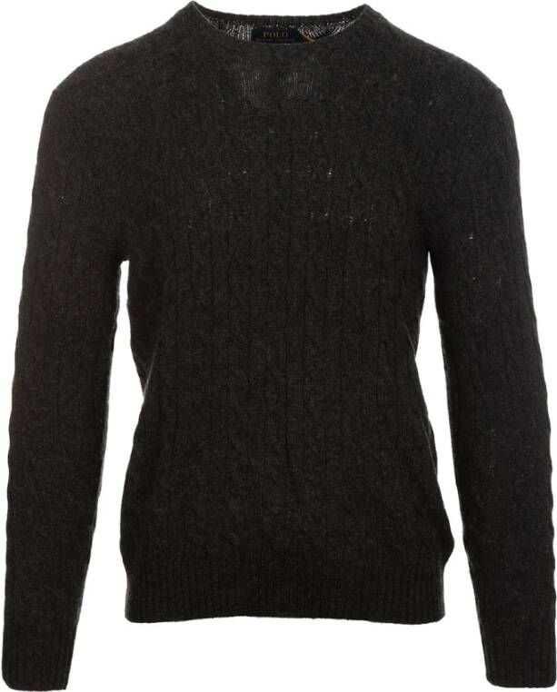 Polo Ralph Lauren Ronde hals gekweek , Zwart, Heren