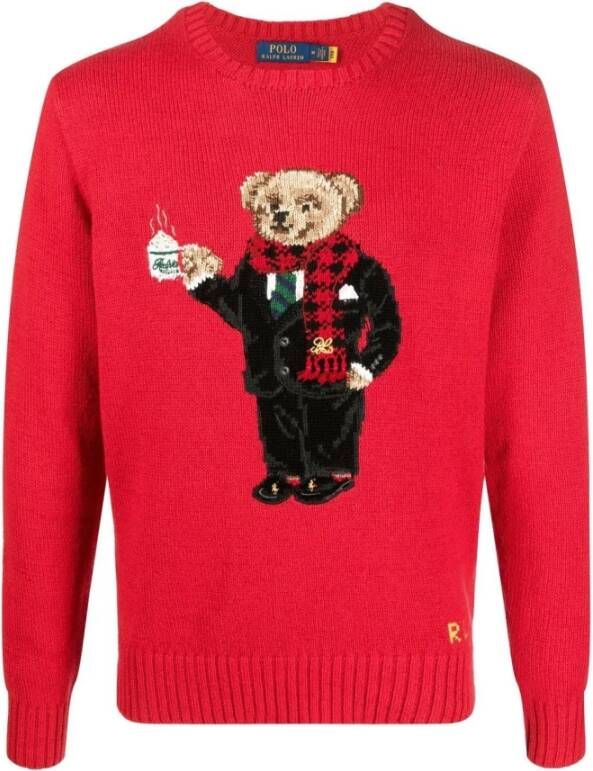 Ralph Lauren Truien met ronde hals , Rood, Heren