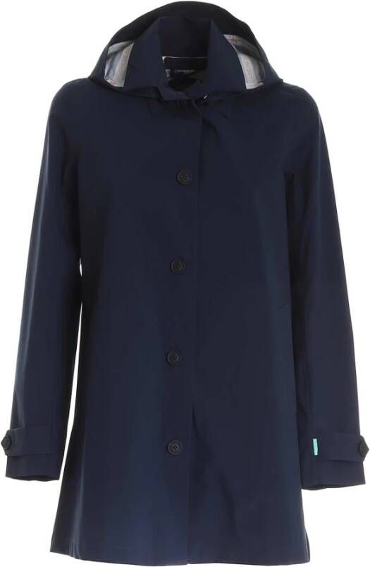 Save The Duck Regenjassen , Blauw, Dames