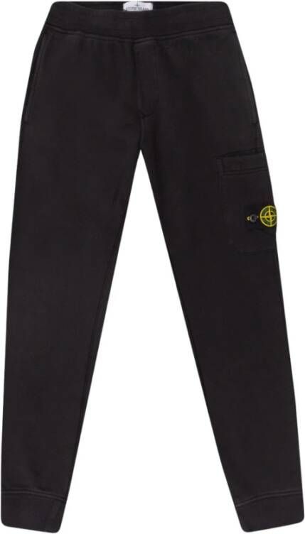 Stone Island Sweatpants with logo , Zwart, Heren