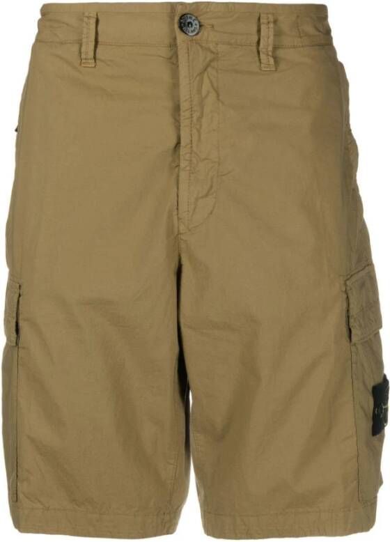 Stone Island Casual korte broek , Bruin, Heren