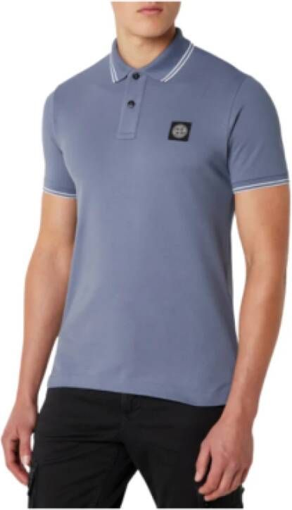 Stone Island Polo Shirts , Blauw, Heren