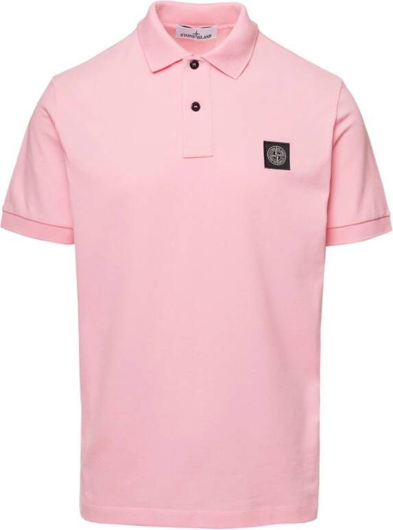 Stone Island Poloshirt , Roze, Heren