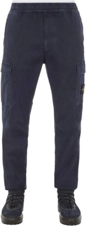 Stone Island Slim fit broek , Blauw, Heren