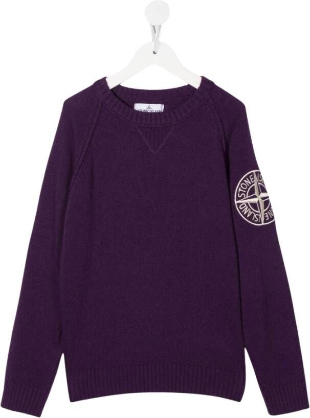 Stone Island Sweatshirts , Paars, Unisex