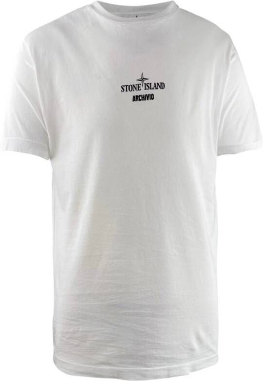Stone Island T shirt , Wit, Heren