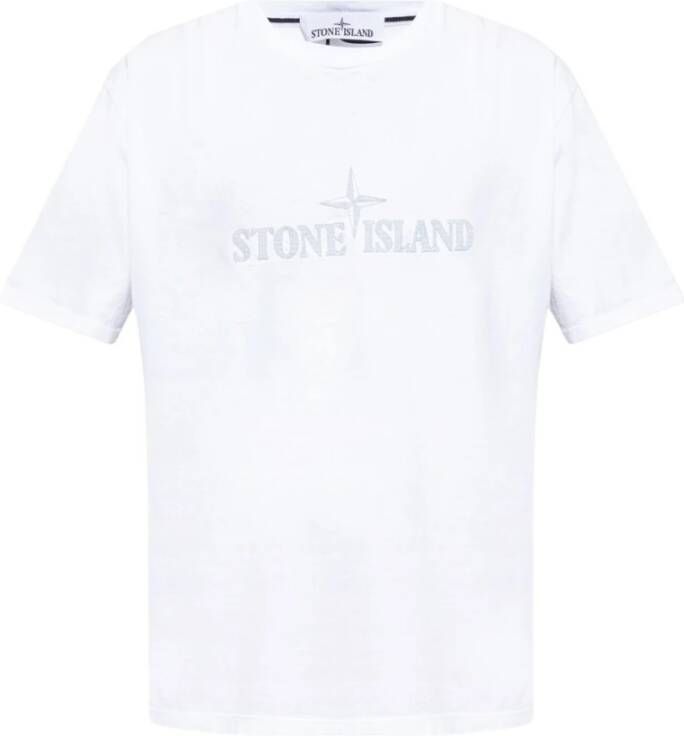 Stone Island T shirt , Wit, Heren