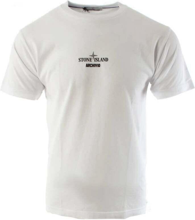 Stone Island T shirt , Wit, Heren