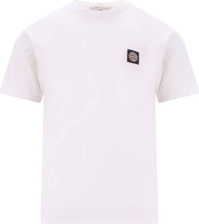 Stone Island T shirt , Wit, Heren