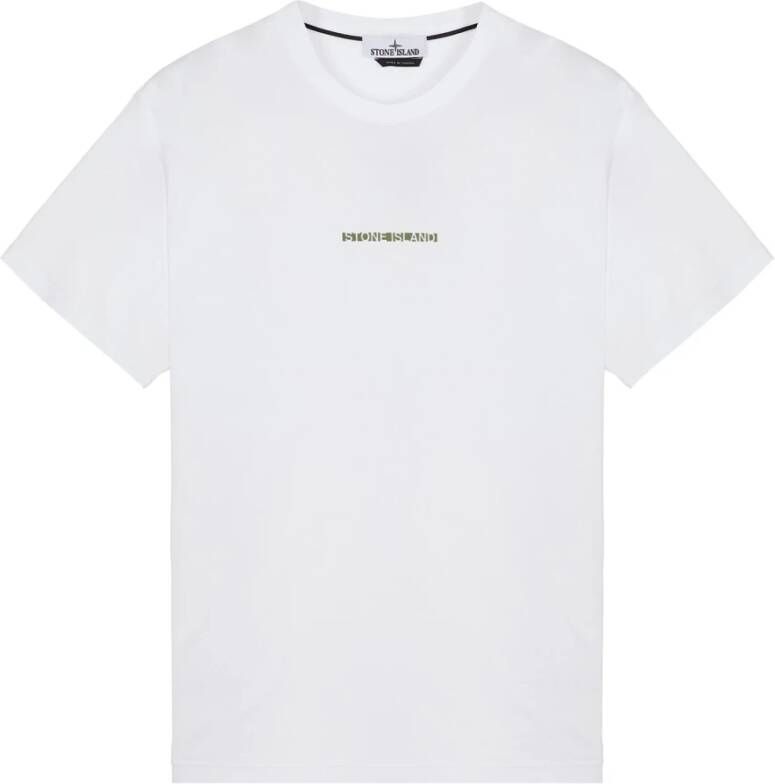 Stone Island T shirt , Wit, Heren