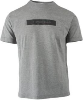 Stone Island T Shirts , Grijs, Heren