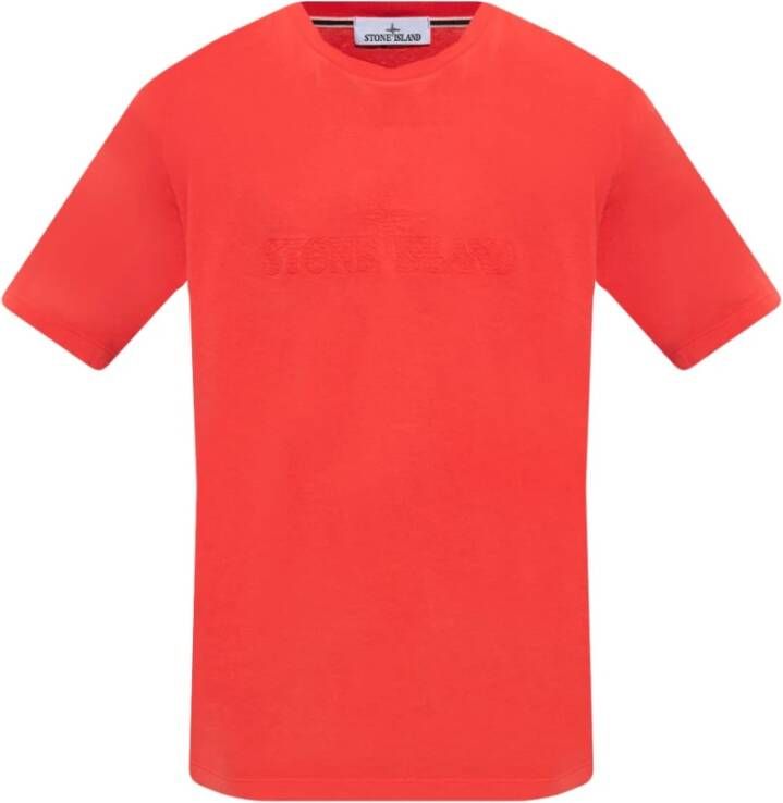 Stone Island T shirts , Rood, Heren