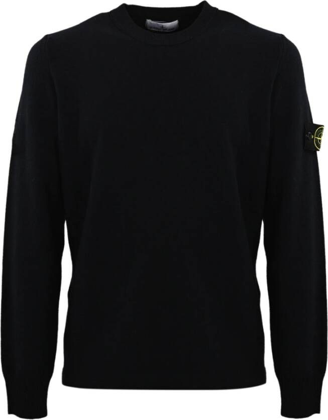 Stone Island Truien met ronde hals , Blauw, Heren