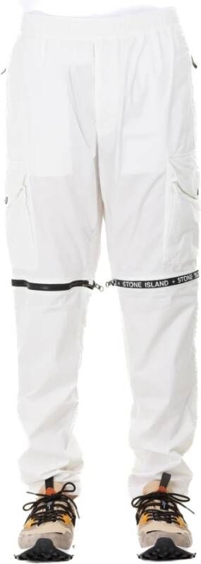 Stone Island Wijde broek , Wit, Heren