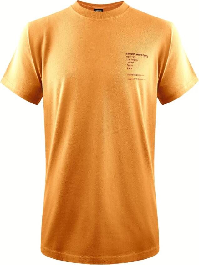 Stüssy T shirt , Oranje, Heren