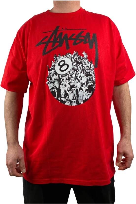 Stüssy T shirt , Rood, Heren