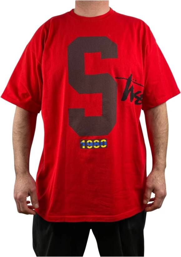 Stüssy T shirt , Rood, Heren
