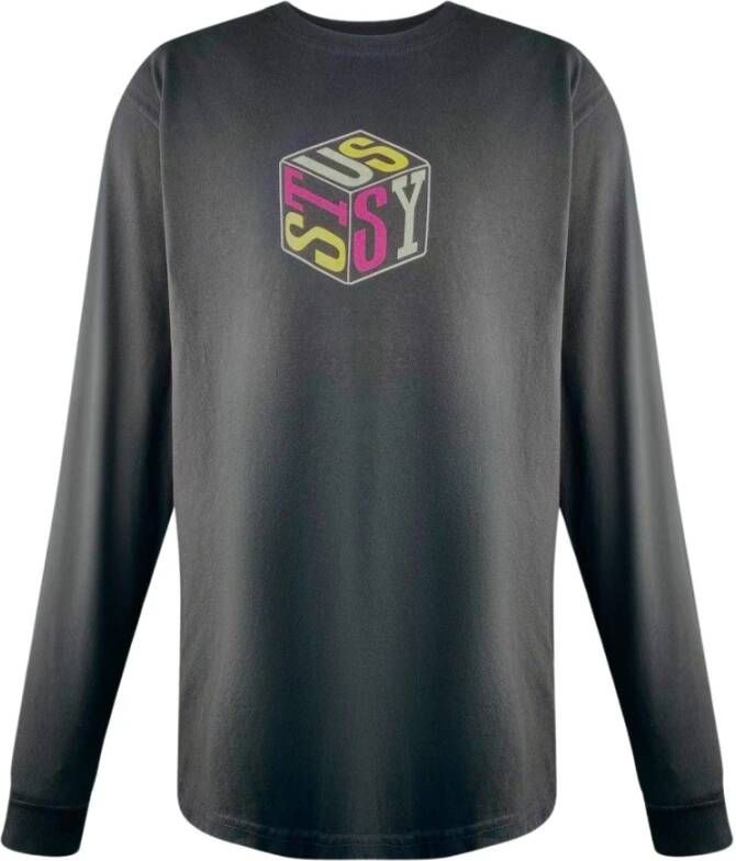 Stüssy Topje met lange mouwen , Zwart, Heren