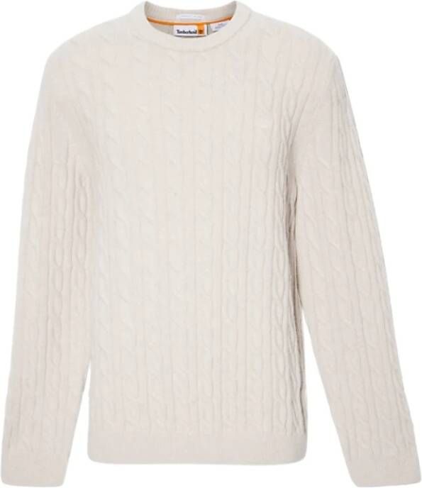 Timberland Cable Crew Neck Sweater Phillips Brook , Beige, Heren