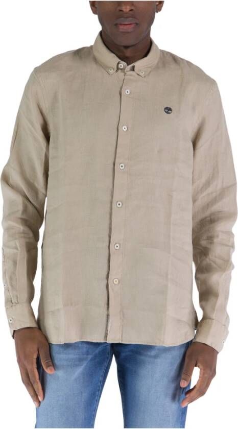 Timberland Casual Shirts , Beige, Heren